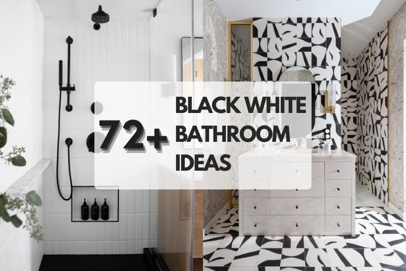 BLACK WHITE BATHROOM IDEAS