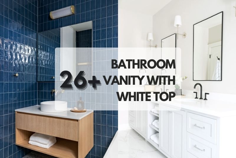 Bathroom Vanity with White Top