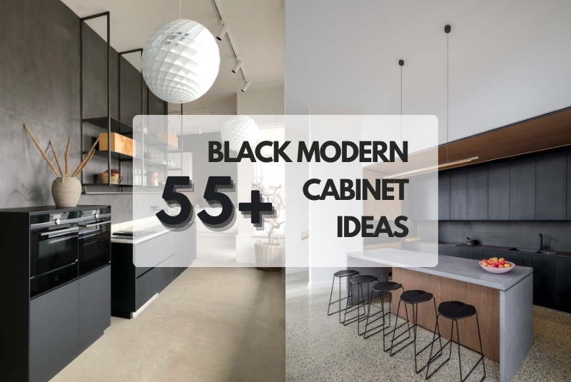 Black modern cabinet ideas