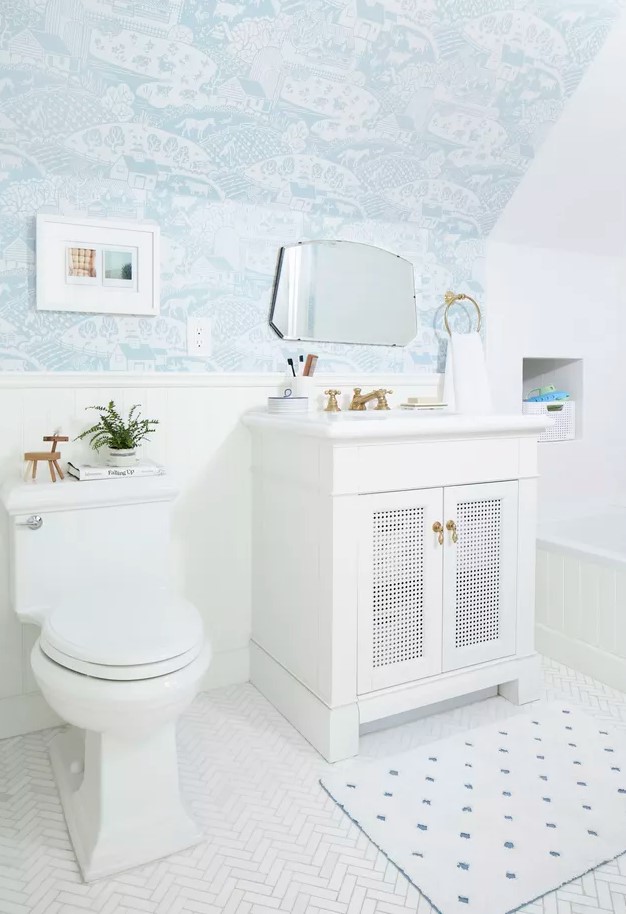 Girls Bathroom Ideas from Wall to Ceiling