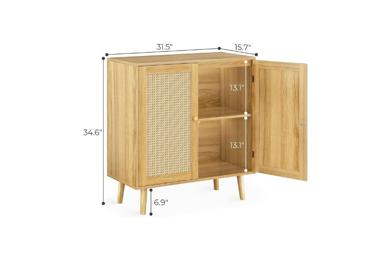 The Huuger Buffet Cabinet with Storage defies the notion of You Get What You Pay For.