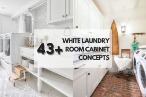 White Laundry Room Cabinet Concepts