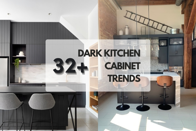 32+ Dark Kitchen Cabinet Inspirations