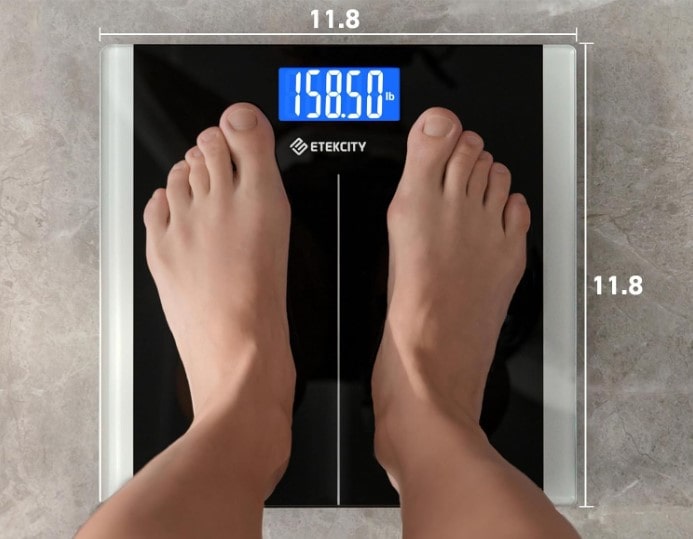 ETEKCITY BODY WEIGHT BATHROOM SCALE WITH BACKLIT LCD DISPLAY 1