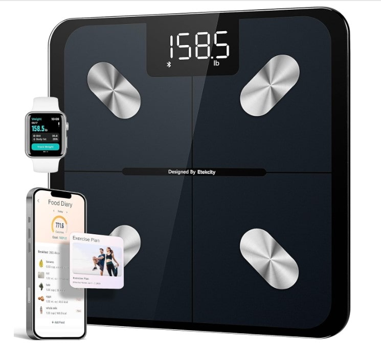 Etekcity Smart Bluetooth Body Composition Scale, Accurate Digital Bathroom Weighing for BMI 1