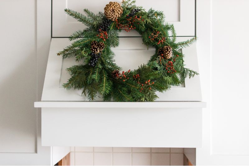 How to Hang Wreaths on Kitchen Cabinets