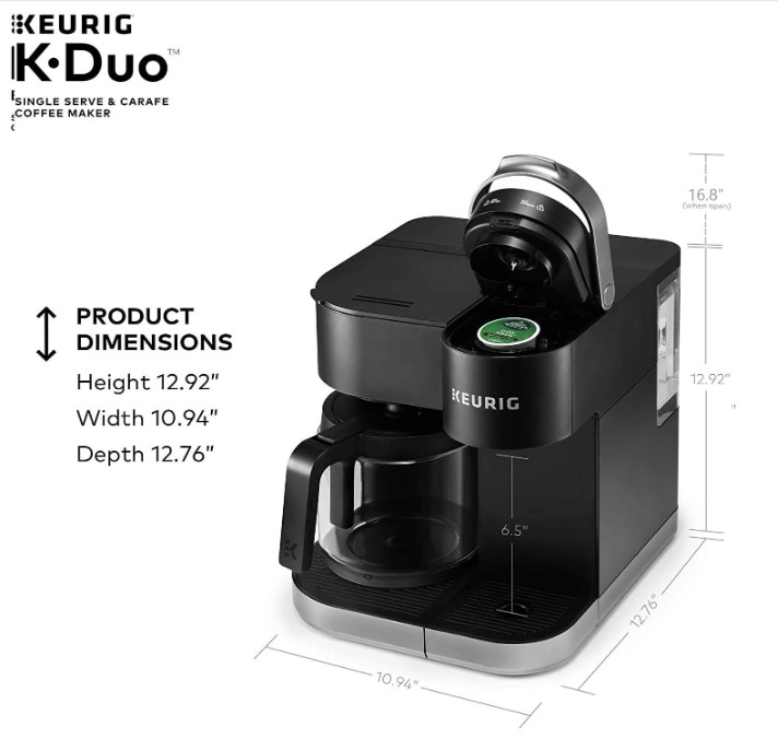 Keurig K-Duo Single Serve K-Cup Pod & Carafe Coffee Maker 1